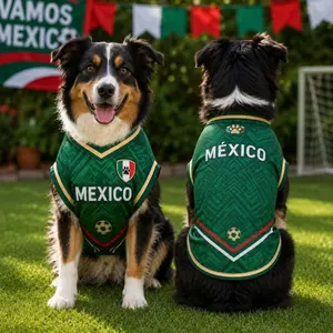 Mexico-Inspired Dog Soccer Jersey – Mexican Heritage Pet Shirt, Green Game Day Puppy Apparel Gift