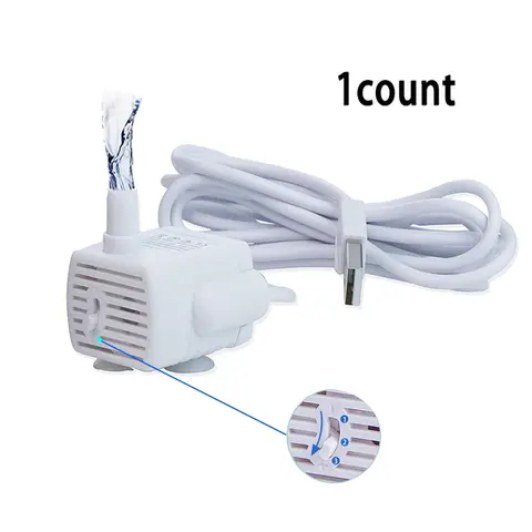 3 Speed Adjustable Water Flow Water Pump, 1 Count Pet Water Fountain Replacement Accessories, Detachable Pet Water Feeding Supplies