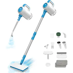 Z7 Steam Mop for Floor Cleaning, 13-in-1 Handheld Steam Cleaner for Home Tile Grout Hardwood Laminate Furniture Couch Clothes Carpet, Multi-Purpose Floor Steamer Machine, Corded (Blue)