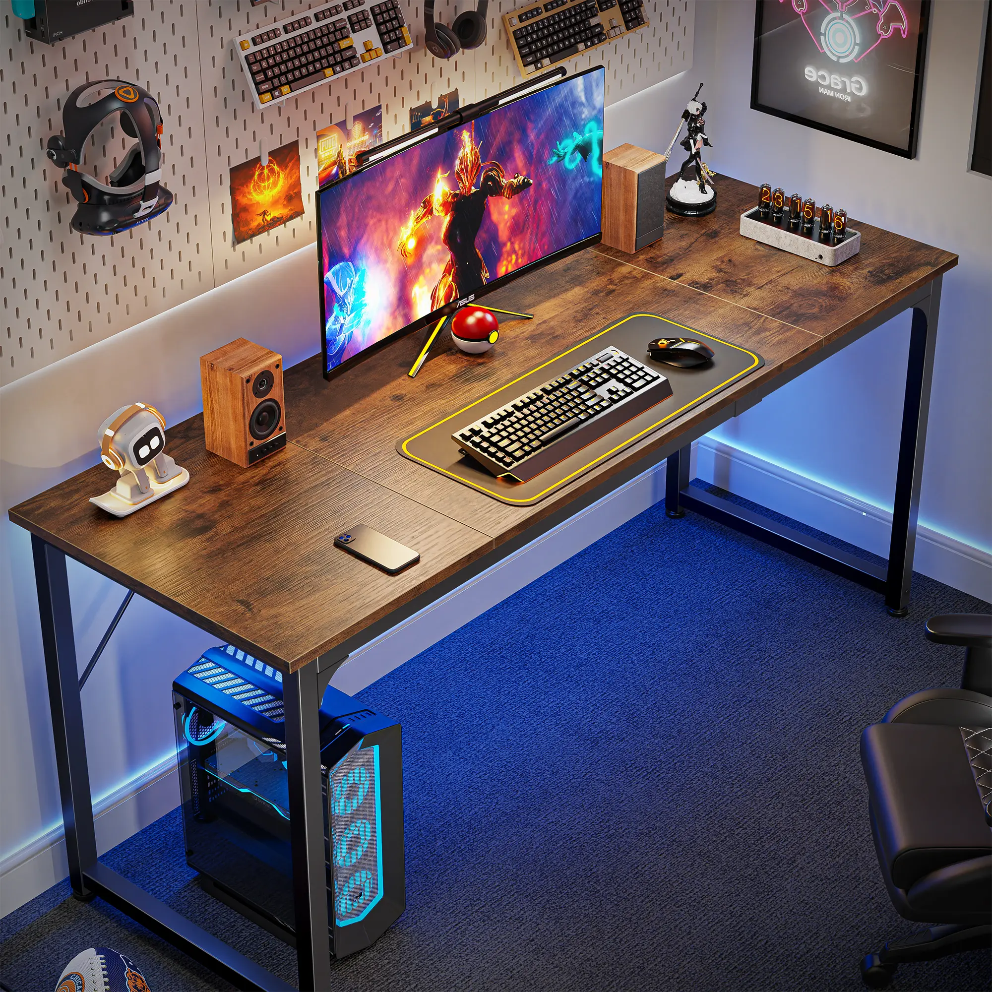 63 Inch Rustic Brown