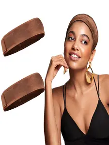 2 Pack Wig Grip Band for Women Girls,Wig Accessories for Women,Elastic Bands for Wig,Adjustable Velvet Wig Band for Keeping Wigs in Place, No-slip Wig Grip Headband