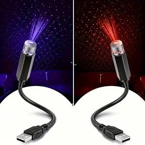 Christmas And New Year Gift, USB Starlight Roof Atmosphere Light, Starlight Projection Car LED Light (1 Set)
