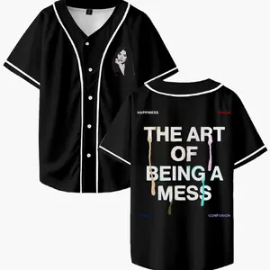 Lauren Spencer Smith The Art Of Being A Mess Baseball Jersey Short Sleeve Shirts Men Women Streetwear Tops
