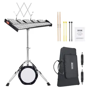 VEVOR 32 Note Glockenspiel Xylophone Bell Kit, Percussion Instrument with Mallets, Drum Sticks and Carrying Bag, Professional Glockenspiel Xylophone Percussion Instrument Set for Adults Students
