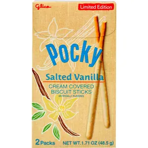 Pocky Salty Vanilla Biscuit Sticks Special Flavor– 1.71 oz (2-Pack)