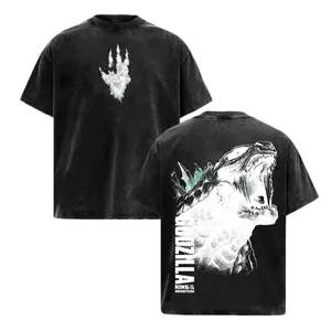 Godzilla Vintage Washed Graphic T-Shirt - Oversized Mens Streetwear Cotton Apparel Gift for King of the Monsters Fans