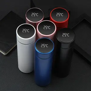 Rock 'N' Mall smart water bottle digital display stainless steel thermos portable Leak Proof