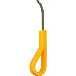 JIC-3209 Xylan Insulated Cable Lacing Needle with Yellow Grip Handle, 5 1/2" Length