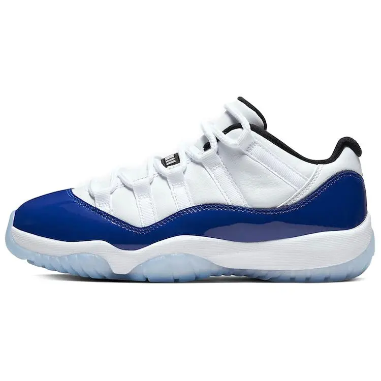Jordan 11 Retro Low White Concord Basketball Shoes Women's AH7860-100