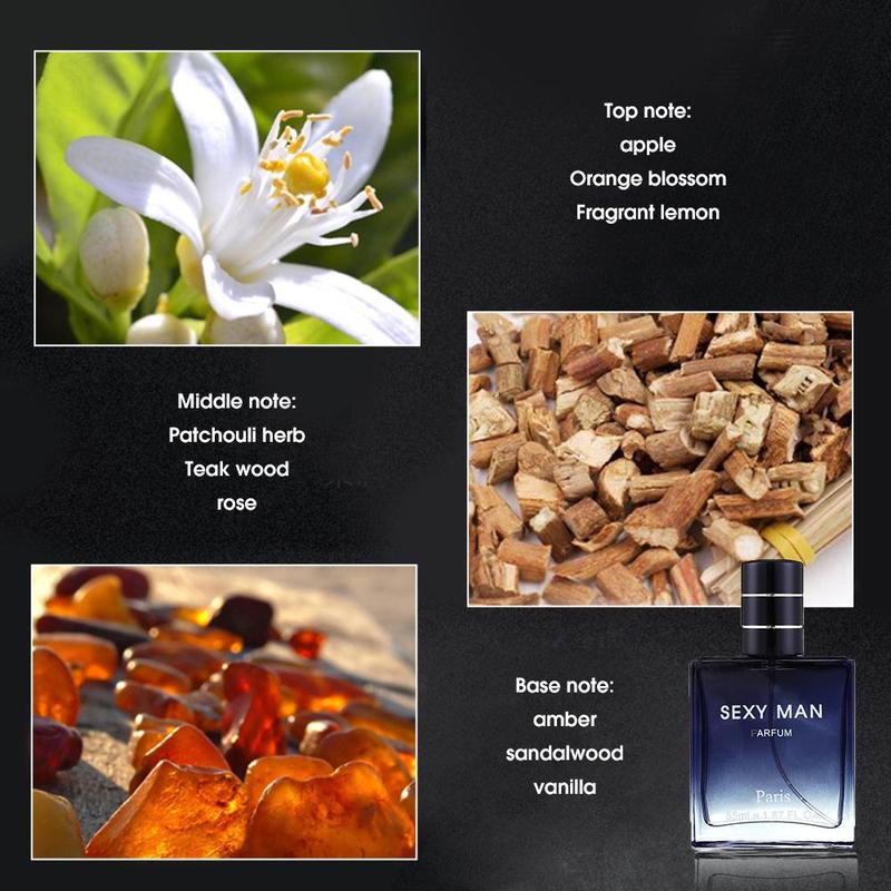 Men's Light Fragrance Cologne Perfume, 1 Count Long Lasting Captivating Fragrance Perfume, for Work Travel and Daily Use, Men Gifts, Christmas Gift, Perfume for Men, Fragrances Men, Portable