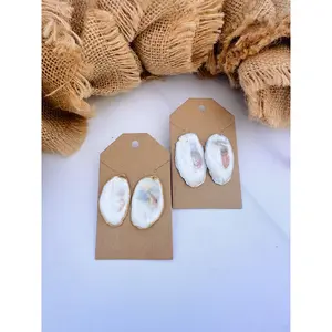 Small Oyster Shell Studs