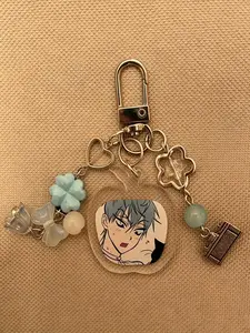 Handmade Bead Charm Keychain, Unique Anime Alien Stage Design, Perfect Gift for Fans, Durable & Stylish Accessory, Ideal for Collectors, Keychain Collectibles