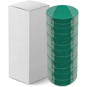 Round Floral Foam Blocks, 6 Pcs, Green, 3x1.5 Inch, Dry and Wet, for Fresh and Artificial Flower Arrangements, DIY, Weddings, Birthdays (3 inch)