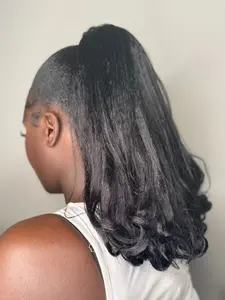 Drawstring Ponytail Extension, Synthetic Hair Ponytail, Yaki Straight Design, Natural Look, Suitable for Daily Use & Stylish Looks, Enhance Your Style