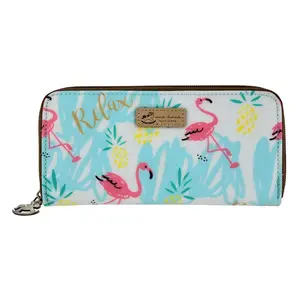 Flamingo Paradise Long Wallet