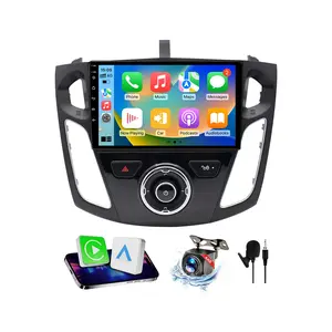 9 Inch Car Stereo for Ford Focus 2012-2017, Android 13 Radio with Wireless CarPlay & Android Auto, 2+64GB Touch Screen GPS Navigation Head Unit with Backup Camera & SWC