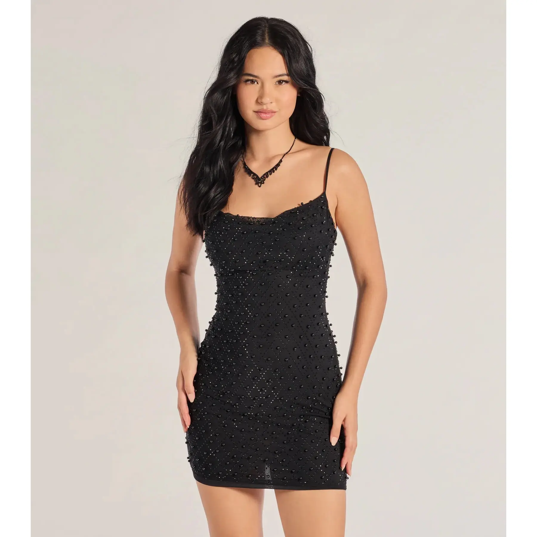 metallic dress blue Ladivine CA113 Metallic with Crystals Fitting Dress Ladivine CA113 Metallic  with Crystals Fitting Dress