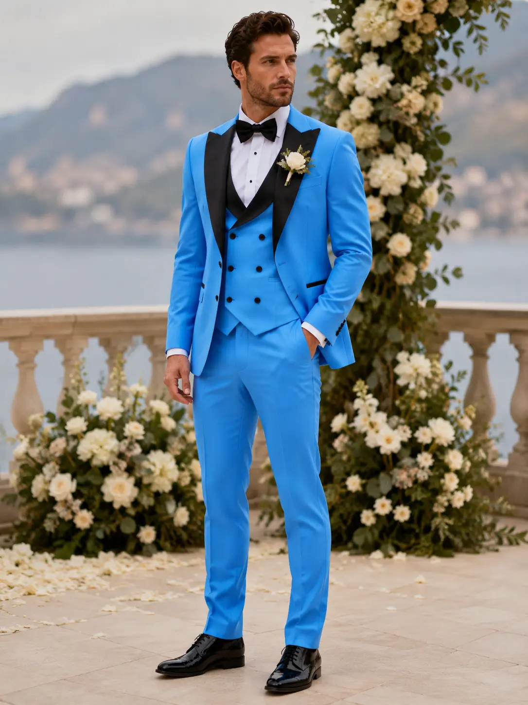 Men's Premium Classic Slim Fit 3-Piece Blazer, Tank and Pants, Solid Polyester with Pockets, Lapel, Non-Stretch Weave Fabric, Suitable for All Seasons, Casual Style, Suitable for Business and Wedding Parties - Pink suit jacket Long Beige