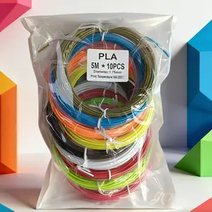 Pla Filament for 3D Printers, 1.75mm Diameter, Multiple Specifications, Vacuum Packed, Random Bright Colors, Ideal for DIY Projects