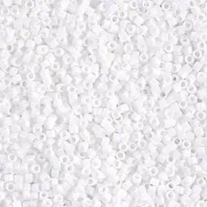 Matte White  11/0 Delica Seed Beads || DB-0351 | Miyuki Delica Beads   11/0 delica beads || DB0351 |D11B0351