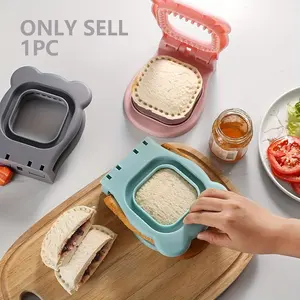 Manual Sandwich Cutter Tool, Stainless Steel Precision Edges, Perfect for Office & Home Kitchen Use, Easy Clean Design, Cookie Cutters Home