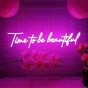 Brilliant Glow Bedroom Neon Sign, LED Wall Decor Neon Light. USB powered with on/off switch, tropical style ornament. Suitable for living room, bedroom, bar and dormitory. Great gifts for birthdays, Christmas, weddings and parties.