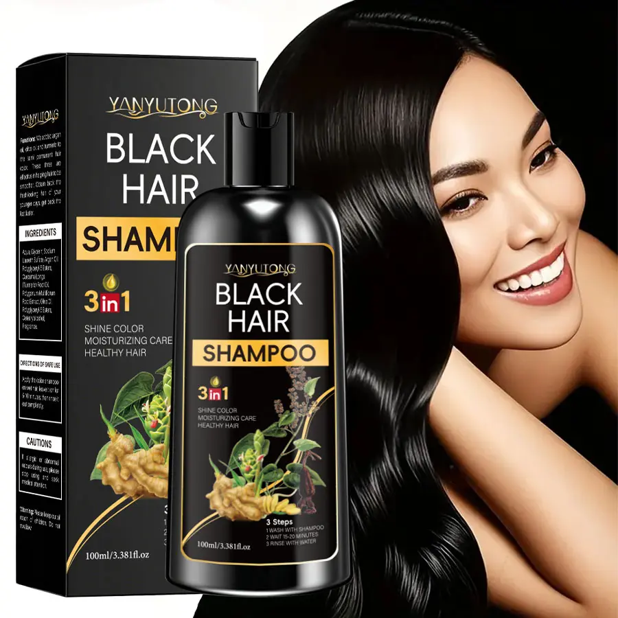 Color Shampoo 100ml | Black, Chestnut Brown & Brown | Gentle Scalp Cleanser for Healthy Hair  A mild shampoo that cleanses the scalp and hair while maintaining a natural, shiny hair color look. Ideal for everyday use.