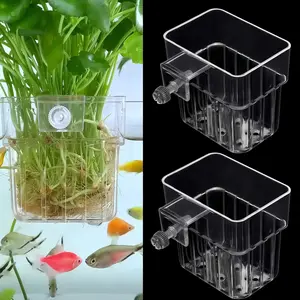 2 Pack Clear Aquarium  Holder Top  Fish   Holders Fits up to 0.8in  Edges