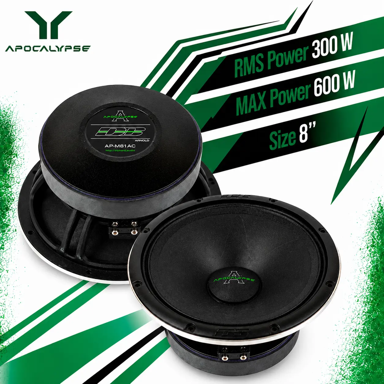 Apocalypse AP-M81AC | 8" Mid-Range Speakers (Pair)