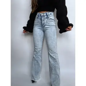 Keep Up Flare Acid/Dark Wash Jeans
