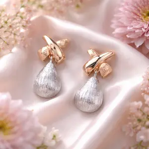 Hugs & Kisses- Drop Earrings