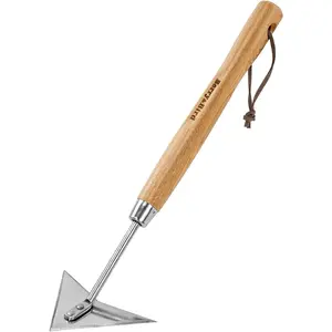 Triangle Hand Hoe, 15.2'' Winged Weeder Garden Hoes with Short  Handle, Gardener Stainless Steel Warren Hoe, Garden Weeder Hoe Tool for  Weeding, Edging and Gardening Tools