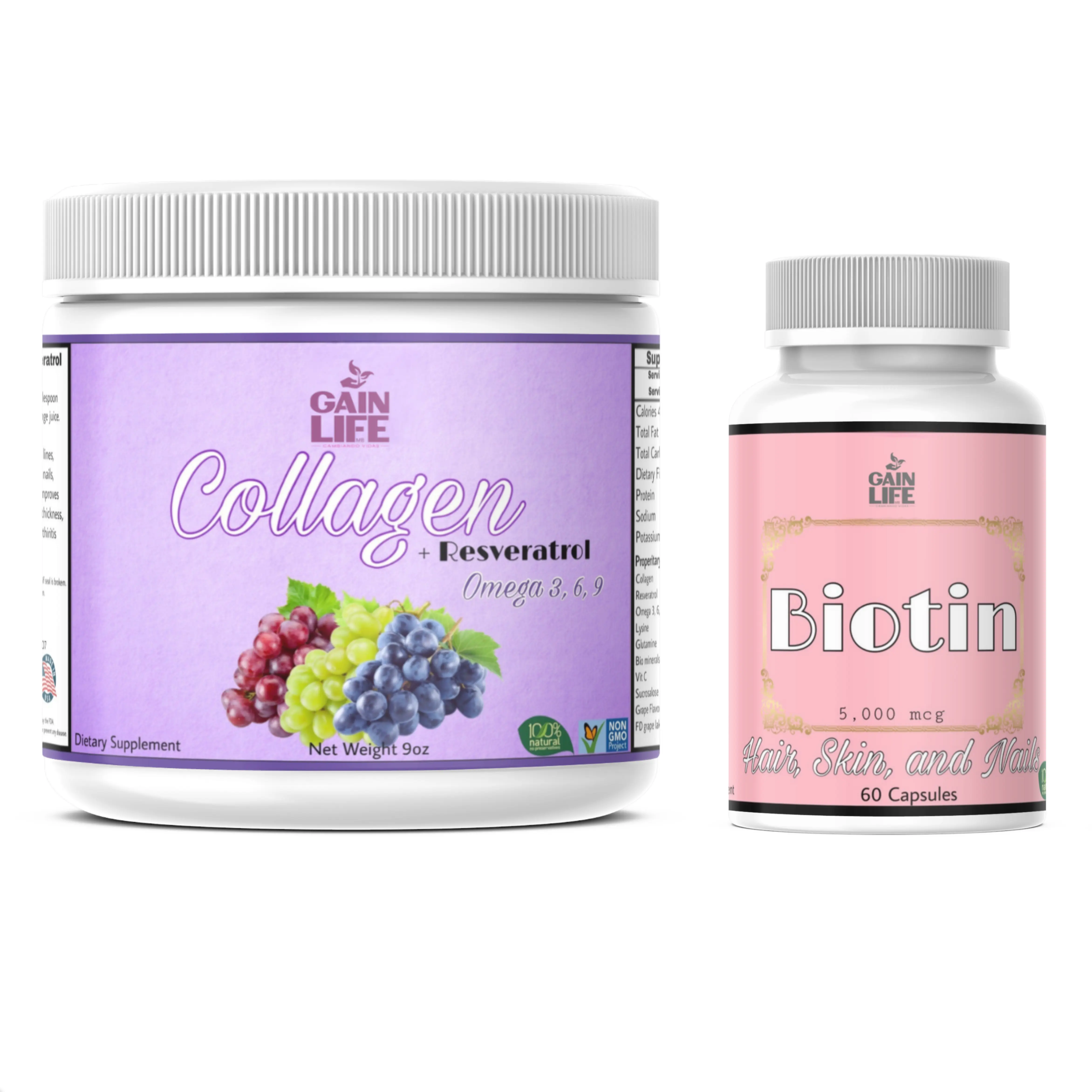 Gain Life Collagen & Biotin Daily Dietary Supplement Gain Life Collagen & Biotin Daily Dietary Supplement