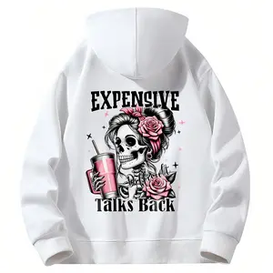 Go fishing Printed Women's Trendy Casual Hoodie, White Hoodie, Loose Hoodie, Outerwear for Cosplay & Everyday Outfits,Adult Sweatshirts Suitable for Spring, Autumn,Hooded Fall/Winter