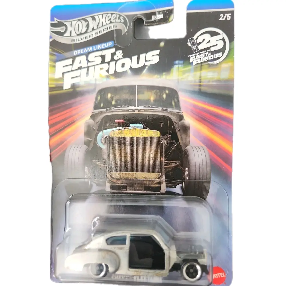 Hot Wheels Chevy Fleetline Fast & Furious Dream Liner Silver Edition 25th Anniversary Model Car