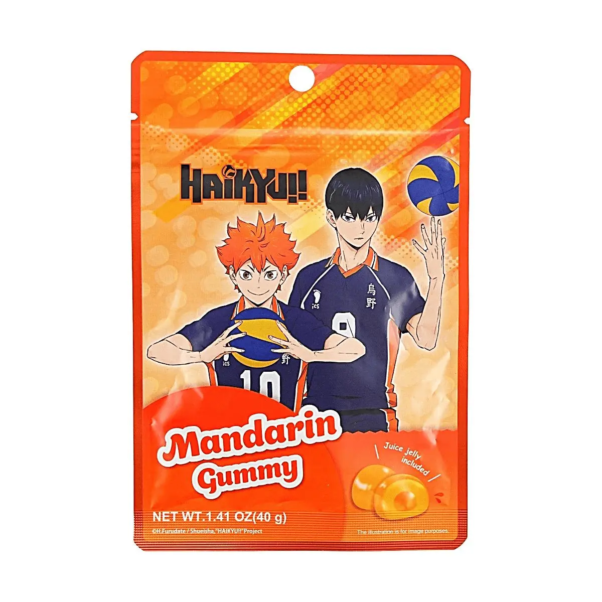 Crunchyroll Haikyuu!! Orange Gummy Candy 40g - Japanese Anime Snack