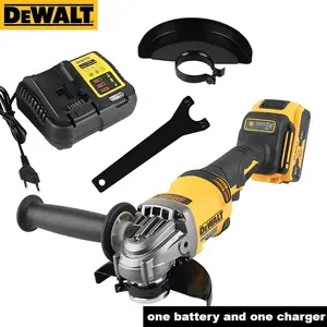 Dewalt DCG414 Brushless 125mm Angle Grinder, Heavy-Duty Cutting and Grinding for Metal Fabrication and Construction, High-Power Cordless Tool with Electronic Brake and Clutch