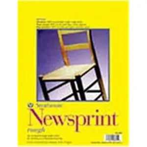 Strathmore  Newsprint Pads, 18 X 24 In., Smooth, 50 Sheet