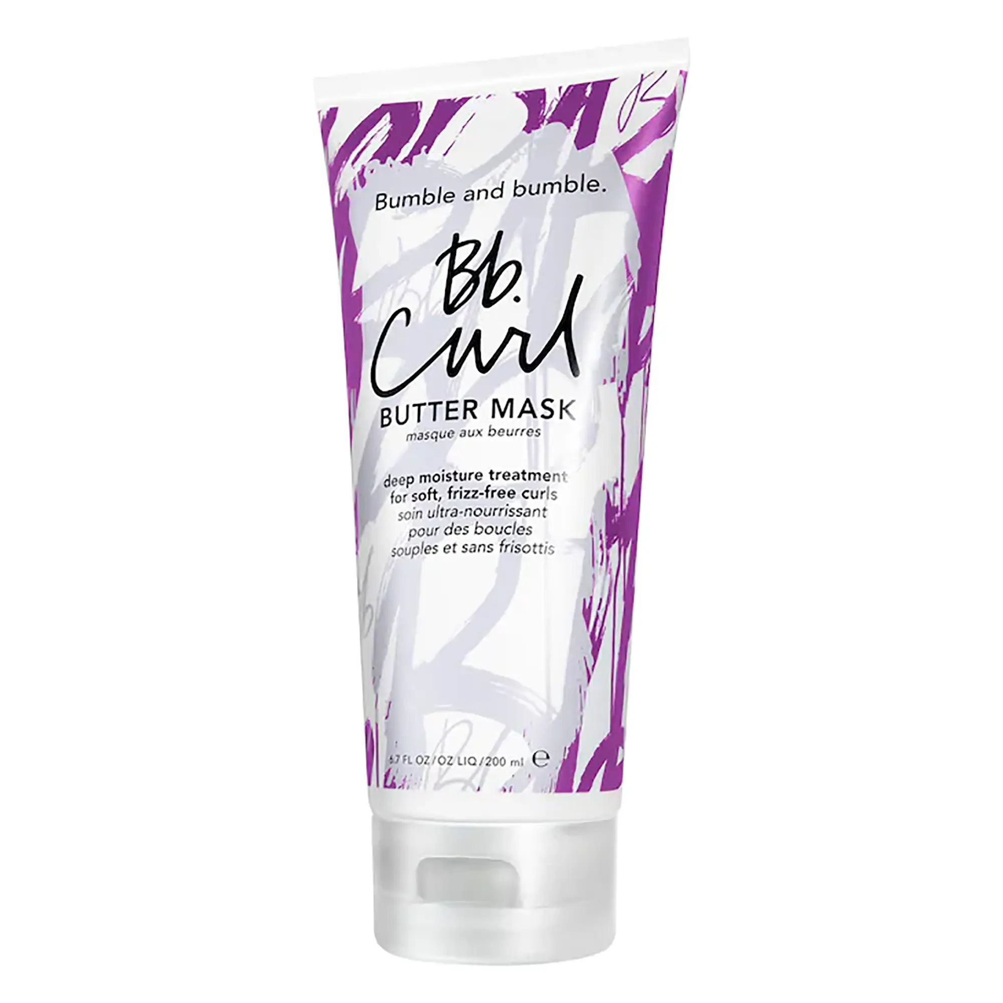 Bumble and bumble Curl Butter Mask, Deep Moisturizer for Frizzy Curls with Shea Butter, Coconut Oil & Fragrance, Haircare Treatment, 6.7 fl oz, Hydrate, Blend, Cream, Oil Blend, 6.7Oz, Apply After Wash