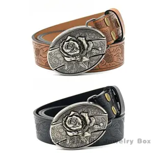 Men's Belt Knife Embossed Belt Personalized Student Trendy Printed Engraved Belt for Men BGS