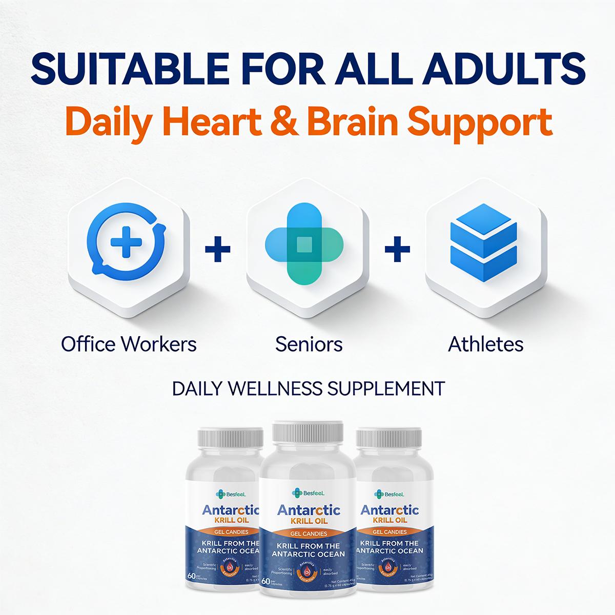 [Recommended by Doctors and Experts] Antarctic krill oil: Replenish protein after exercise and unleash your athletic potential.