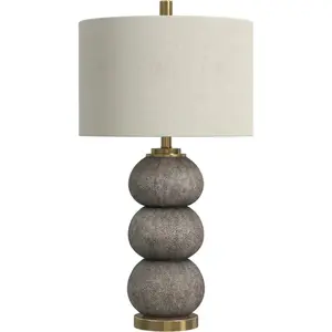Jed Metal and Concrete Grey Table Lamp