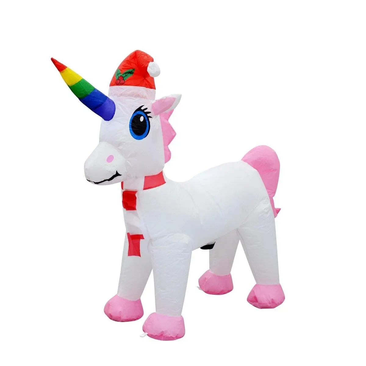 212 MAIN 3.5ft Tall Portable Quick-Set Self-Inflating Unicorn Inflatable Christmas Decor, 42x17x42 in Polyester, Lightweight Weatherproof Multi-Purpose Inflatable, Home & Party Festive Supplies