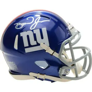 Daniel Jones Autographed Mini Helmet with Fanatics COA