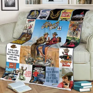 Sm0key and The Bandit Fleece/Sherpa Blanket 30x40 50x60 60x80