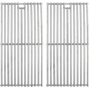 16 15/16 inch Heavy-Duty 304 Stainless Steel Grill Grates for Charbroil 2 Burner 463633316 463672419 463672016 463672416 463642116 463251414 463251413 463672019, Thermos 461633514 Gas Grills