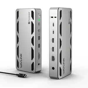 WAVLINK Intel Certified Thunderbolt 5 Dock, 12-in-1 TB5 Docking Station with 120Gbps Max Transfer, 140W PD, 2.5G Ethernet, 4X USB-A 3.2 Gen 2, SD4.0, for Windows 11/Mac OS 14.6 or Later TB5/4 Laptops
