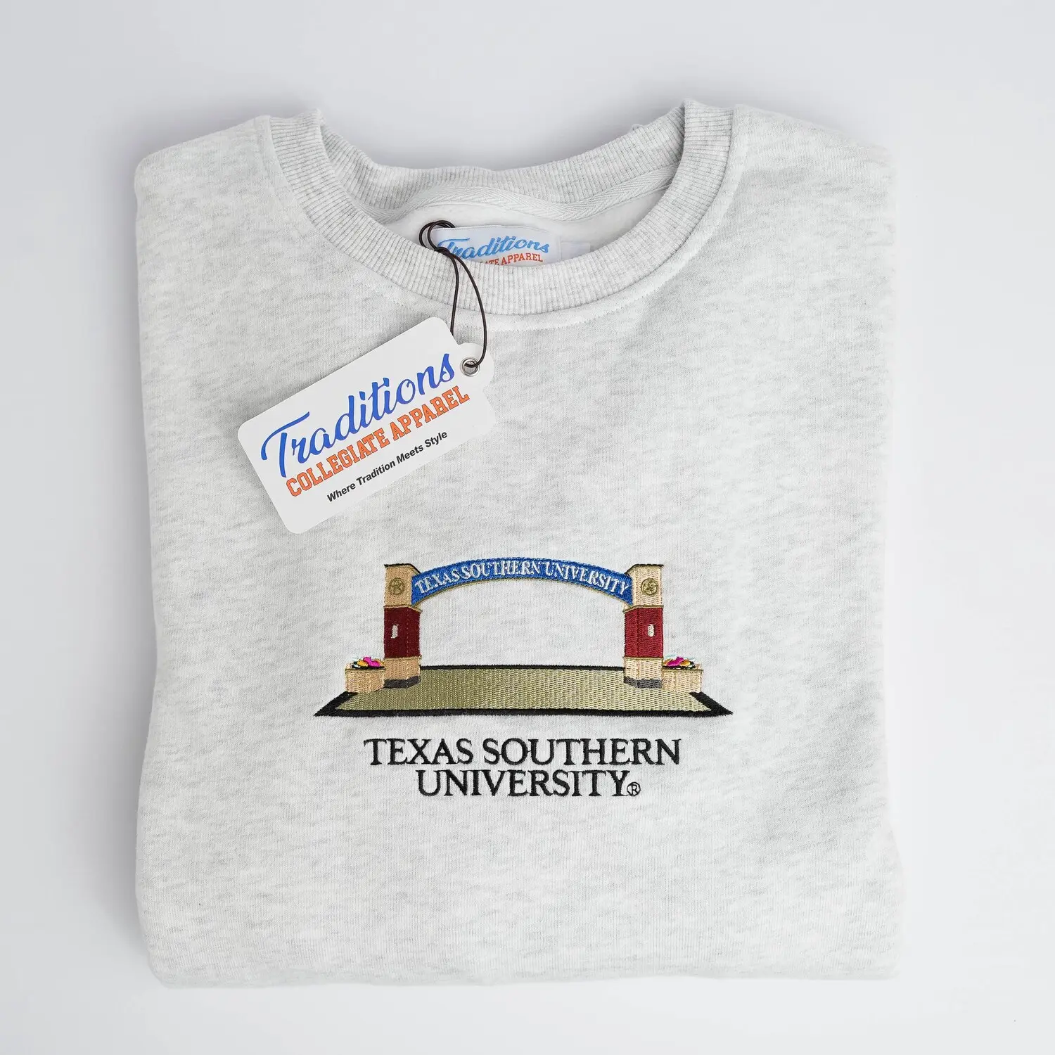 Texas Southern Crewnecks, Embroidered Sweatshirt