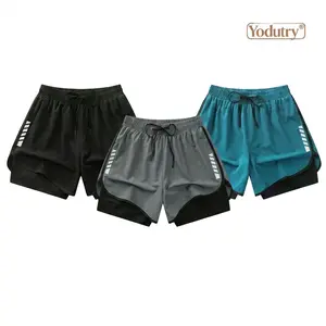 Yodutry | Women’s 3-Pack Summer Lightweight Quick-Dry Double-Layer Athletic Shorts