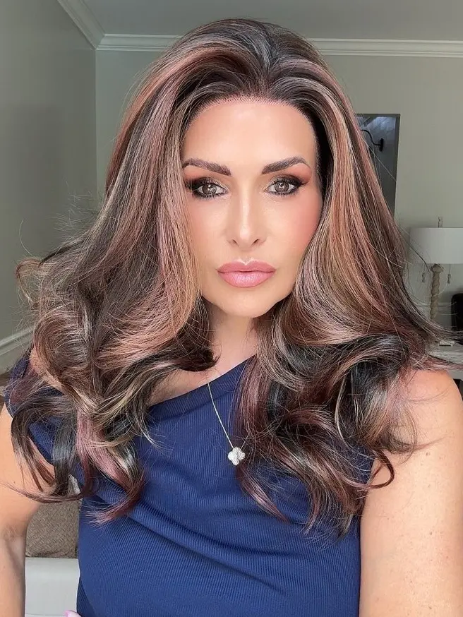IMstyle Holly Calico Red Brown Blonde Layer Body Wavy 13*4 Free Parting Lace Front Wig For Daily Wear